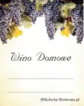 Etykieta do wina domowego winogrona ciemne (nr 384)