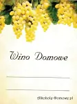 Etykieta do wina domowego winogrona białe (nr 383)