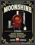 Etykieta do butelek Moonshine Strong Aged Vodka (nr 363)